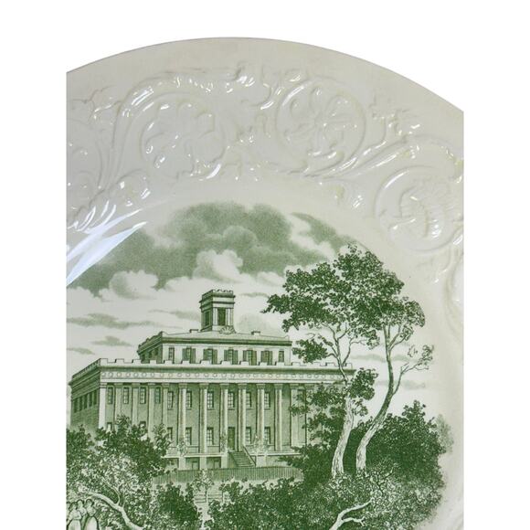 Wedgwood England Commemorative 1936 Centennial Plate Wesleyan College for Women - Picture 4 of 8